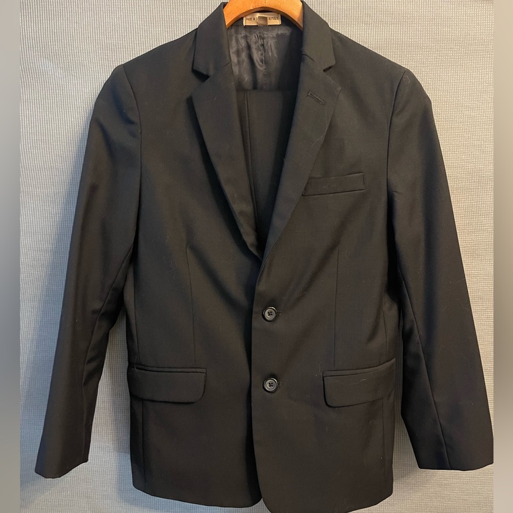Boys Suit Set-Black, Size 12